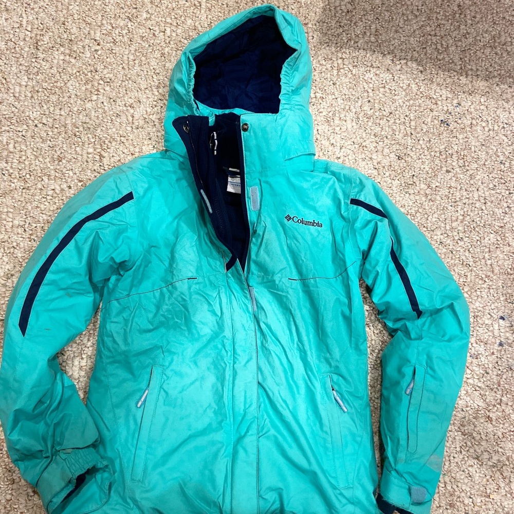 Girls Columbia jacket 10/12